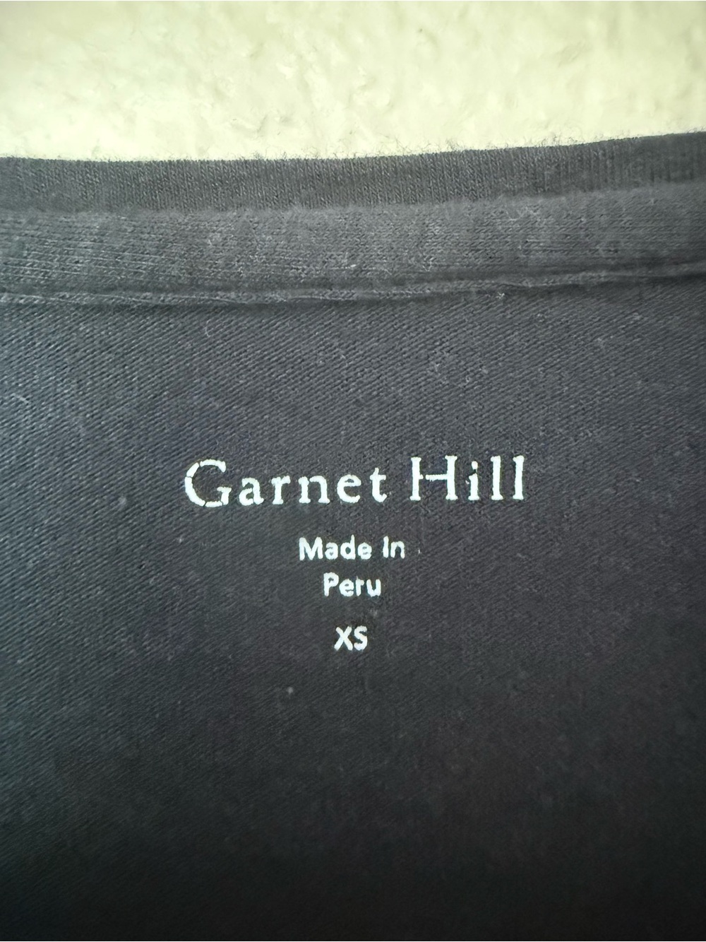 ❇️Garnet Hill Black Long Sleeve Crew Tee 2 for $22❇️ - Picture 2 of 3